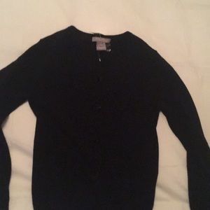 Black Cashmere Cardigan